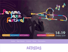 Tablet Screenshot of panamajazzfestival.com